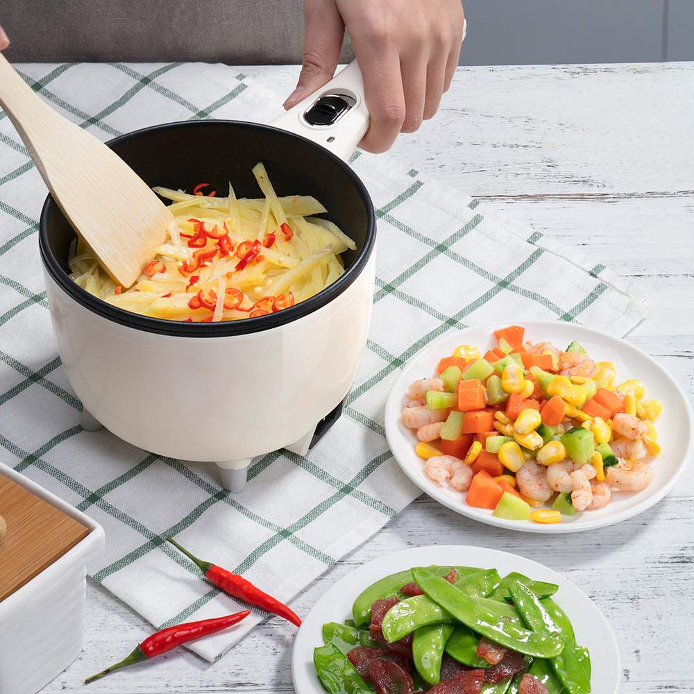 Electric cooker multi-function home student dormitory cooking pot small electric steamer for 1-2 person mini electric skillet