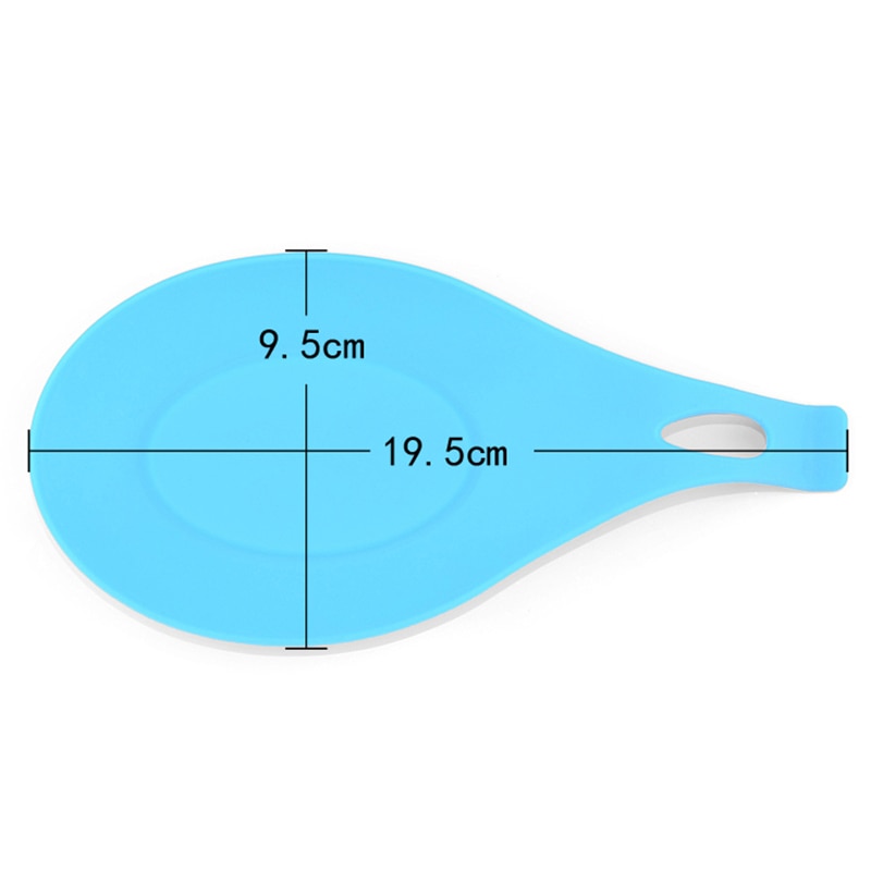 Kitchen Accessories Heat Resistant Silicone Spoon Rest Holder Drink Glass Coaster Tray Spoon Pad Eat Mat Kitchen Utensils Tools