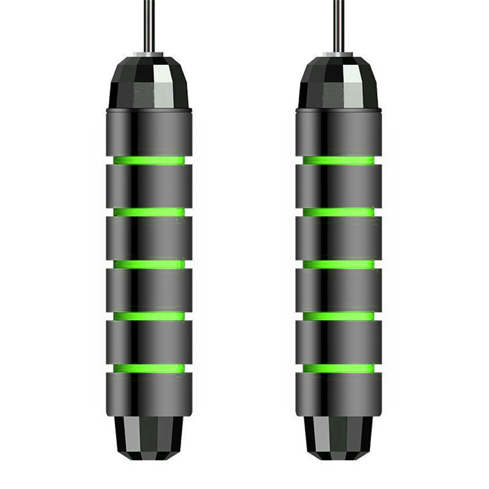 Hopprep viktade tunga hopprep crossfit träning för män kvinnor justerbara sporter gå ner i vikt träningsutrustning: Grön