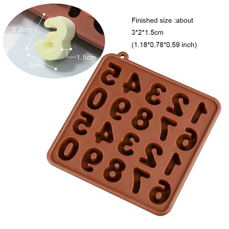 Mallen Voor Beton Letters Cement Nummers Mallen Alfabet Mallen Siliconen Nummer Mallen: Licht Geel