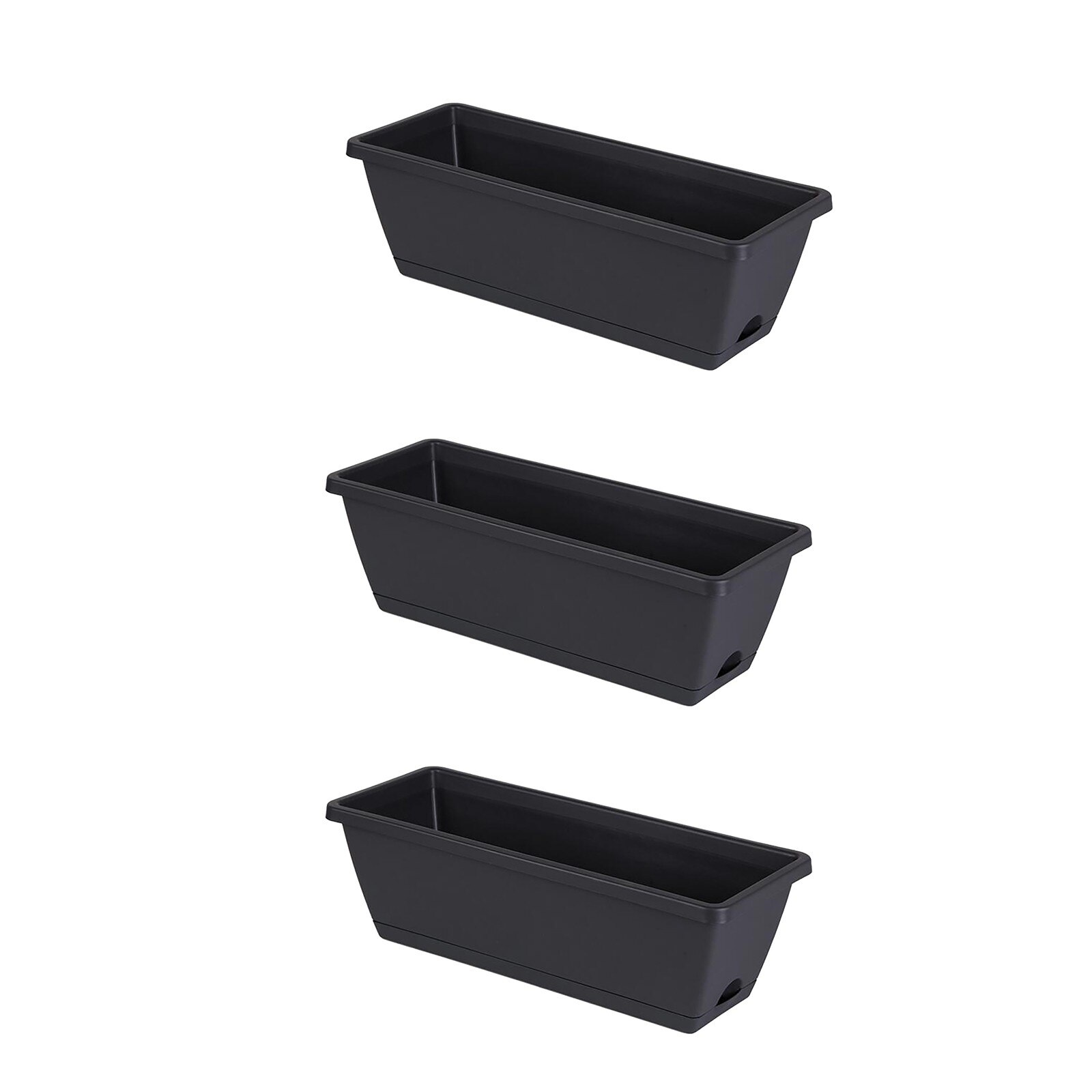 25 # Lui Plastic Bloempotten Familie Balkon Planten Groenten En Bloemen Extra Grote Rechthoekige Planten Groef Plant Pot Ba: N