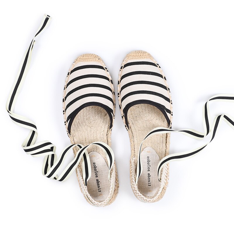 Tienda Soludos Espadrilles Schuhe Sommer frauen Strappy aus-Pflicht Tage Sohle Frauen Wohnungen Gladiator Gingham Knöchel Gurt