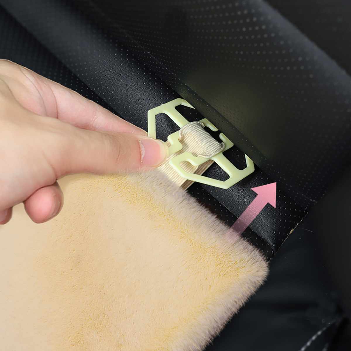 Fausse fourrure universelle couverture avant de voiture housse de siège arrière coussin tapis Automobiles housses de siège accessoires intérieurs pour hiver plus