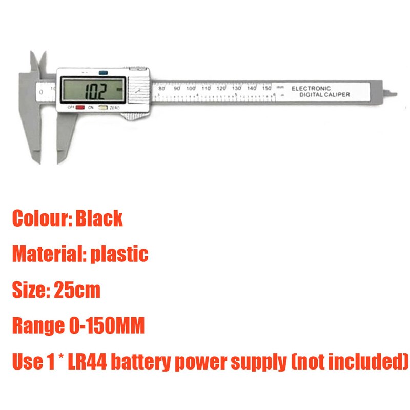 Digital Caliper Portable Electronic Vernier Caliper 100mm Calliper Micrometer Digital Ruler Measuring Tool 150mm 0.1mm: Digital Caliper 04