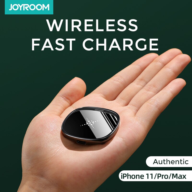 Joyroom 10W Fast LED Wireless Charger For Samsung Galaxy S7 S6 EDGE S8 S9 S10 Plus Usb cable For iPhone 8 x 11 portable charger