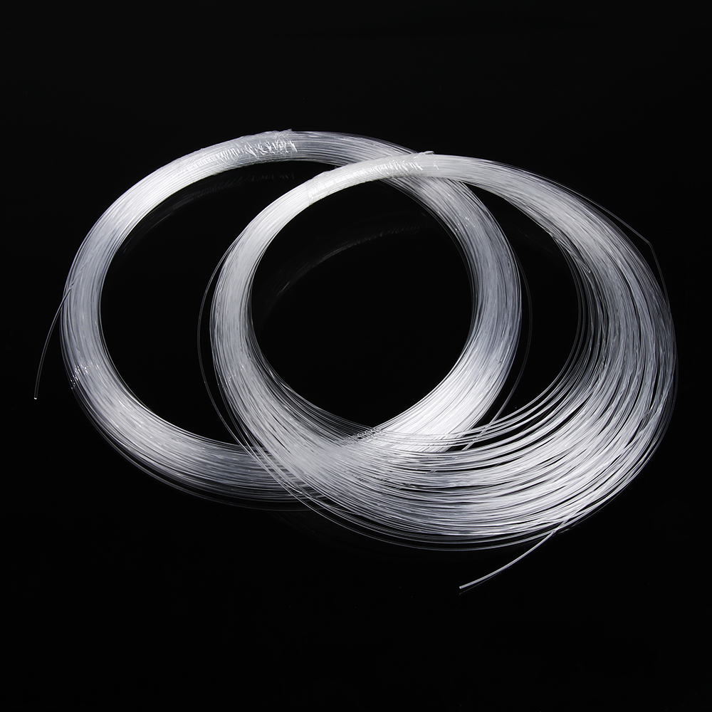 50m pmma plast fiberoptisk kabel ende glød led lys klar diy til led stjerne loft lys 50 mx 0.75mm/1.0mm