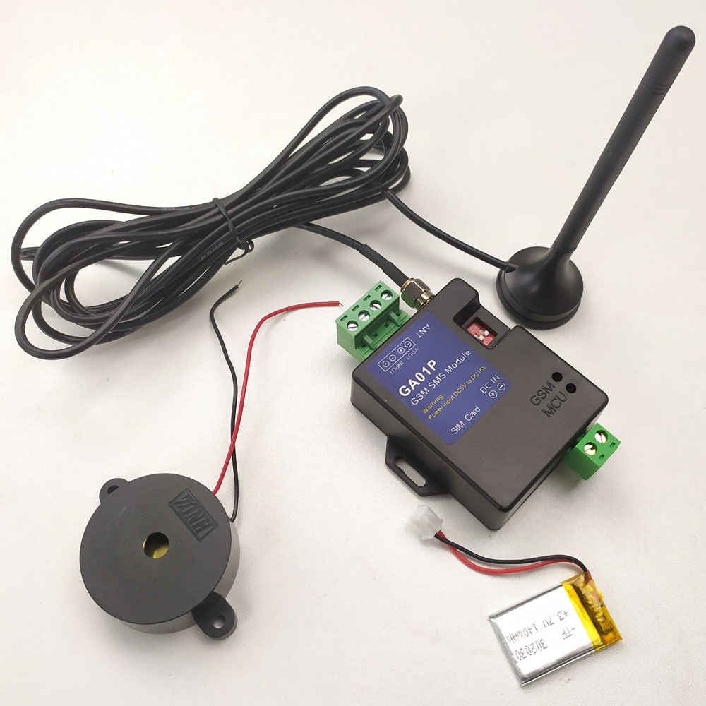 Ga01p mini smart gsm alarmsystemer sms alarm sikkerhedssystem funktion med strømsvigt alarm