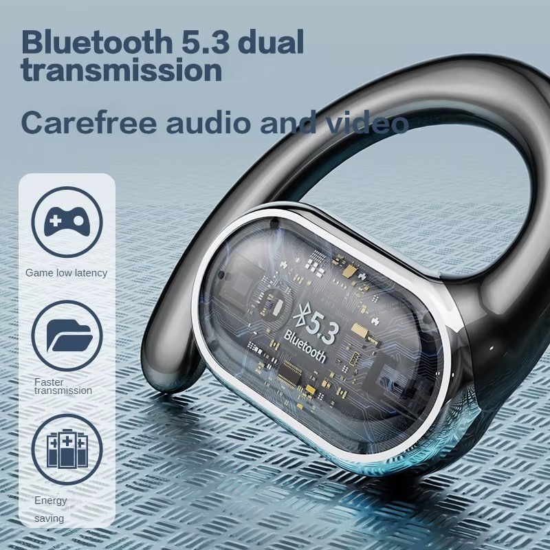 OWS Oorhaak Koptelefoon Bluetooth 5.3 Lage Latency Gaming Sport Headset HiFi Stereo Ruisonderdrukking Oordopjes Universele Hoofdtelefoon