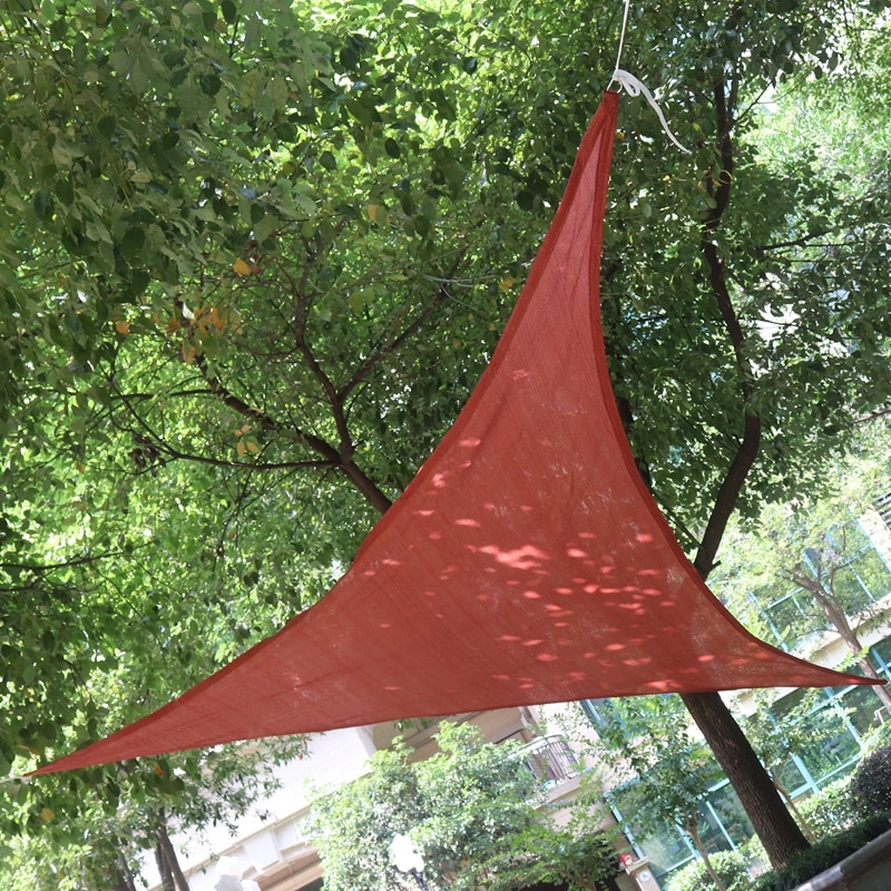 Toldo Triangular Anti-UV HDPE para exteriores, toldo para jardín, Patio, piscina, toldo de vela de sombra, cubierta de planta, tela de sombreado a prueba de viento