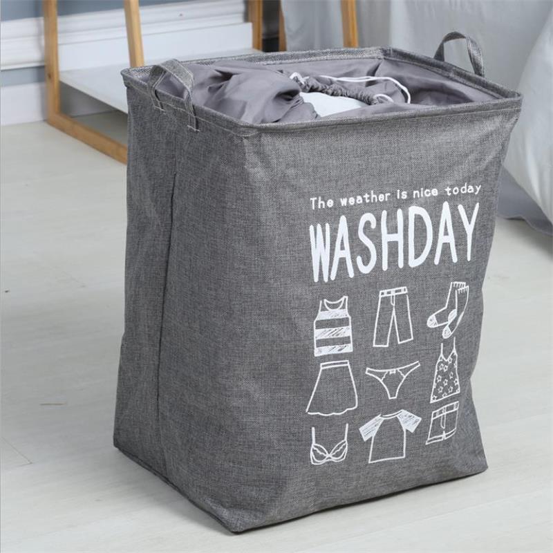 DONAQ Hangende wasmand - Hangbare wasorganizer voor badkamer en slaapkamer - ruimtebesparende opslag voor muur en deur - wijd open mand met 2 secties