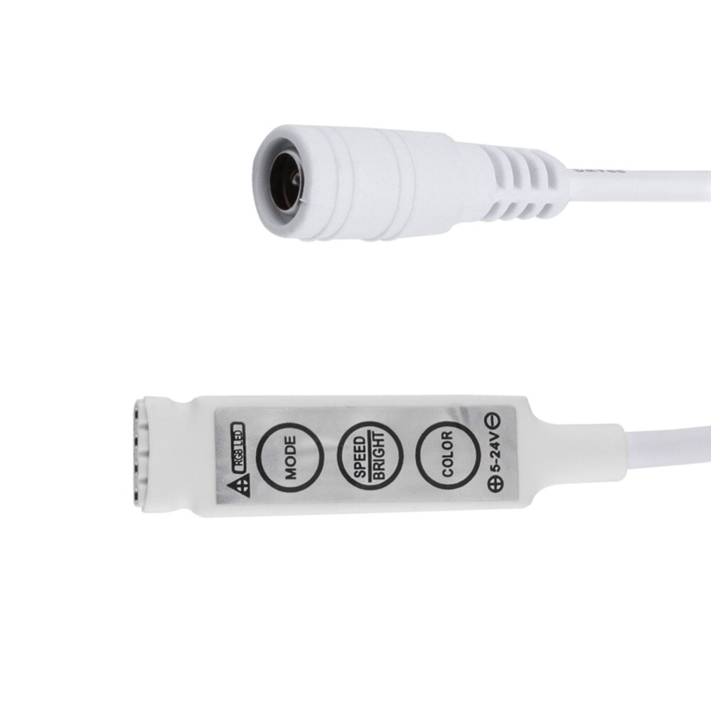 Led rgb controller  dc12v mini 3 dimmer til rgb 3528 5050 led strip chave led rgb controller til rgb led strip