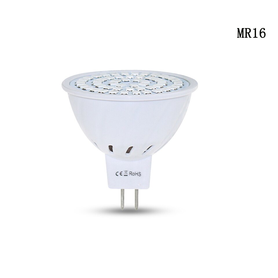 E27 oświetlenie doprowadziło robić uprawy pełne spektrum czerwony niebieski lampa doprowadziło robić uprawy roślin żarówka G10 Pan16 220V rośliny lampa robić kryty zielony roślin sadzonka: MR16 / 5W 72leds