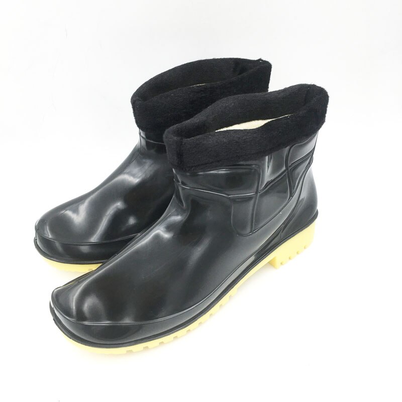 Aleafalling Men's Good Boots Farmland Labor Insurance Rubber Rain Boots Non-slip Wear-resistant Water Boots Rain Boots M046: thicken / 43