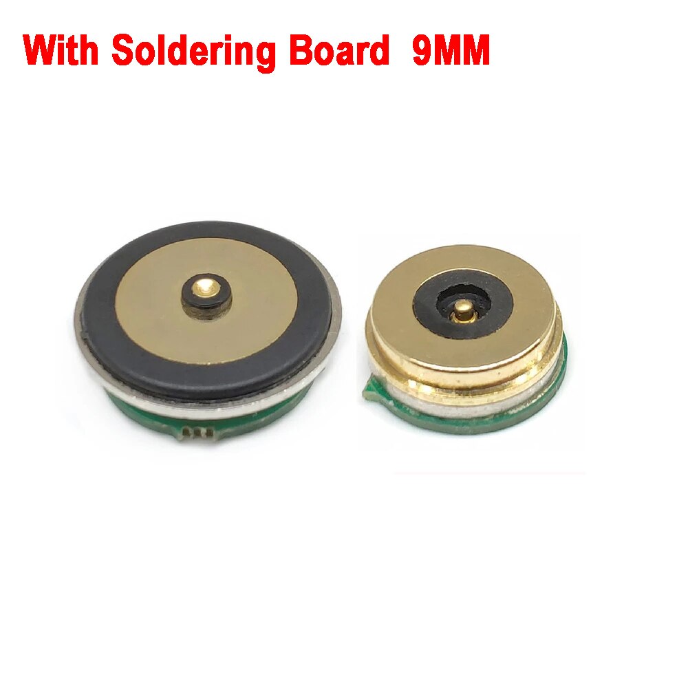 1-10sets 9mm High Current Suction Spring PCB Male Female With Solder Plate Probe DC Power charging Magnetic pogo pin connector