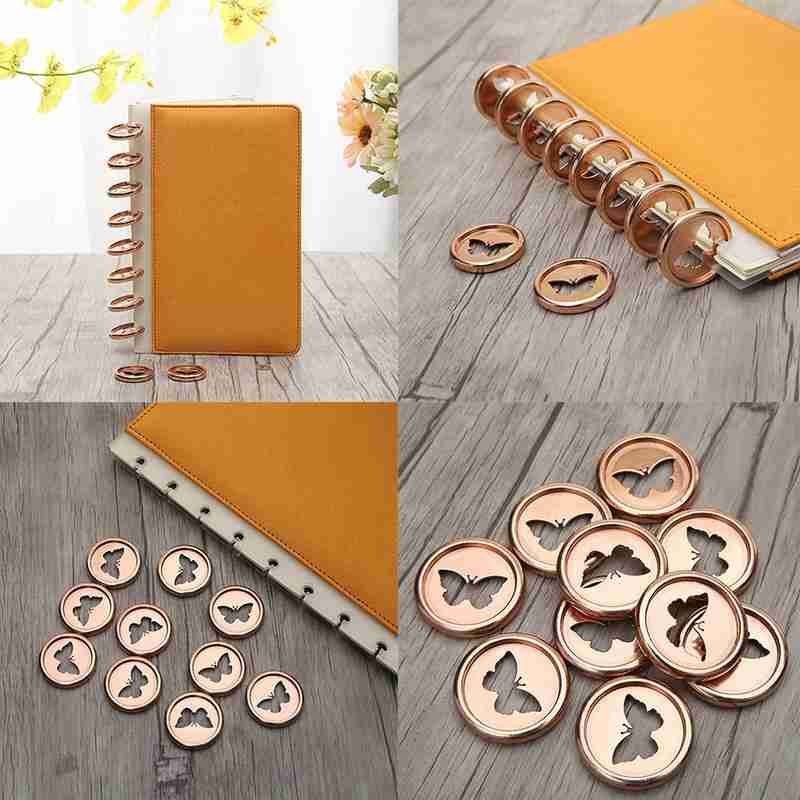 10pcs Loose Leaf Binder Rings Inner Paper Sheets Organizer Student For School Supplies Stationery Office Rings Noteb A4K8