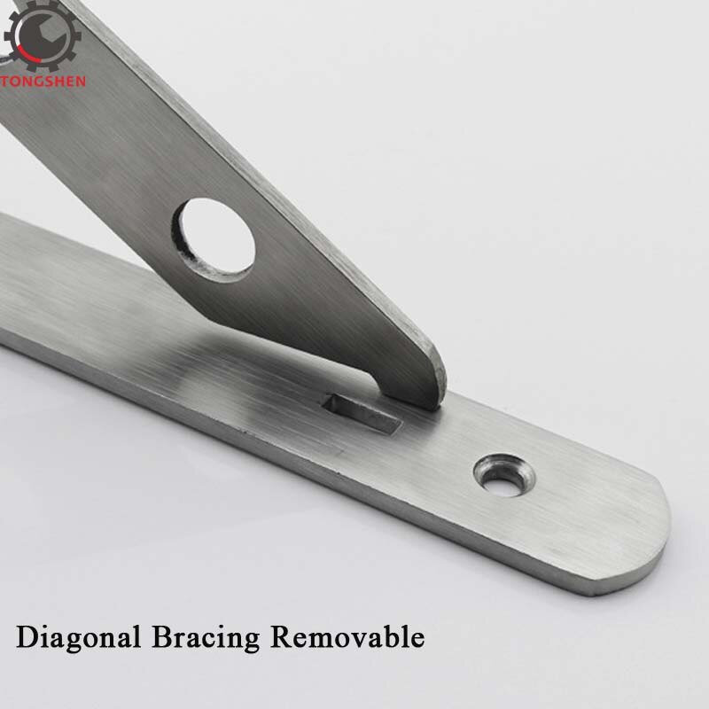 Shelf L Bracket Tripod Triangle Stainless Steel Solid Shelf Support Corner Brace Joint Right Angle Bracket Corner Shelf Support
