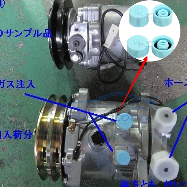 auto ac valve cap refrigerant valve dust cap sealing cover Universal R134a valve core needle valve cover 100 PAIR