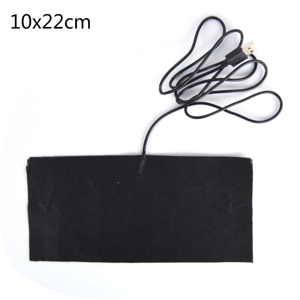 1pc Carbon Fiber Heating Pad Hand Warmer USB Electric Winter Infrared Fever Heat Pet Mat Heated Clothing Cushion 60-70 degrees
