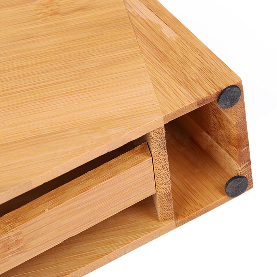 Bamboo Wood Knife Holder Rest Bamboo Knife Block Stand Knives Storage Shelf Rack Storage Box Organizer Kitchen Accessories Tool