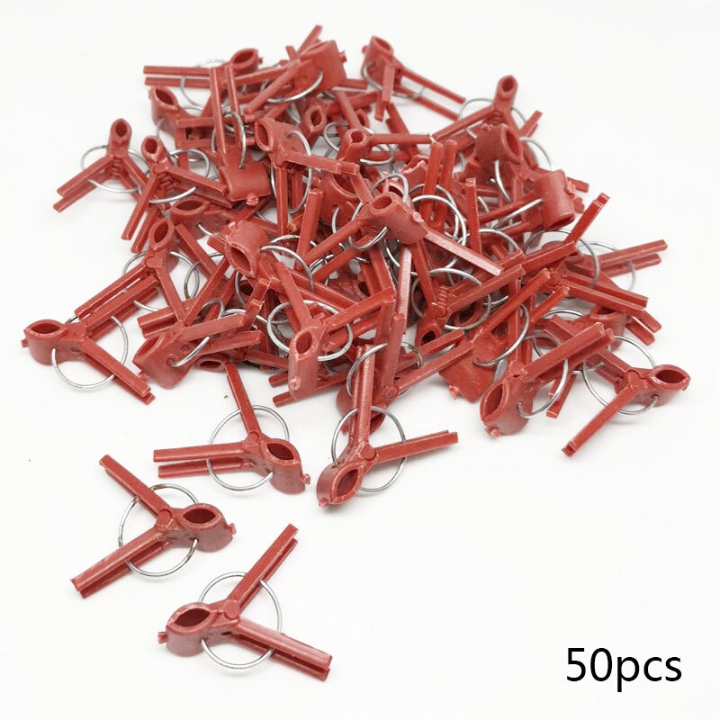 50 st plast växtympning ympklämma trädgård växtstöd grönsaksblommans stjälkar fixa växa upprätt ympningsväxtstöd: Stil 2