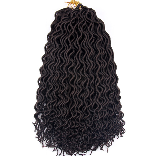 FALEMEI-Faux cheveux bouclés et doux | 18 pouces, 60g, 24 racines/paquet, tresses au Crochet profond, Extension de cheveux style bohémien: n ° 4 / 6 Pcs/Lot