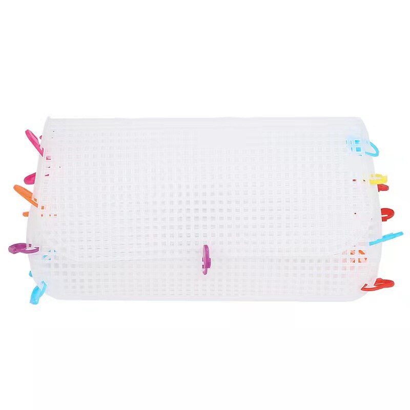 5 Pcs Chenille Linie Woven Tasche Kreuz Stich Kunststoff Mesh Stück Woven Tasche Vorlage Material Tasche Verschiedene Größen DIY Tasche zubehör