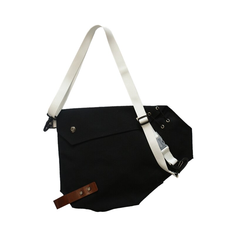 Umhängetasche für damen, marke: japanische canvas-tasche, schlicht, lässig, schultertasche, geräumige brusttasche für damen