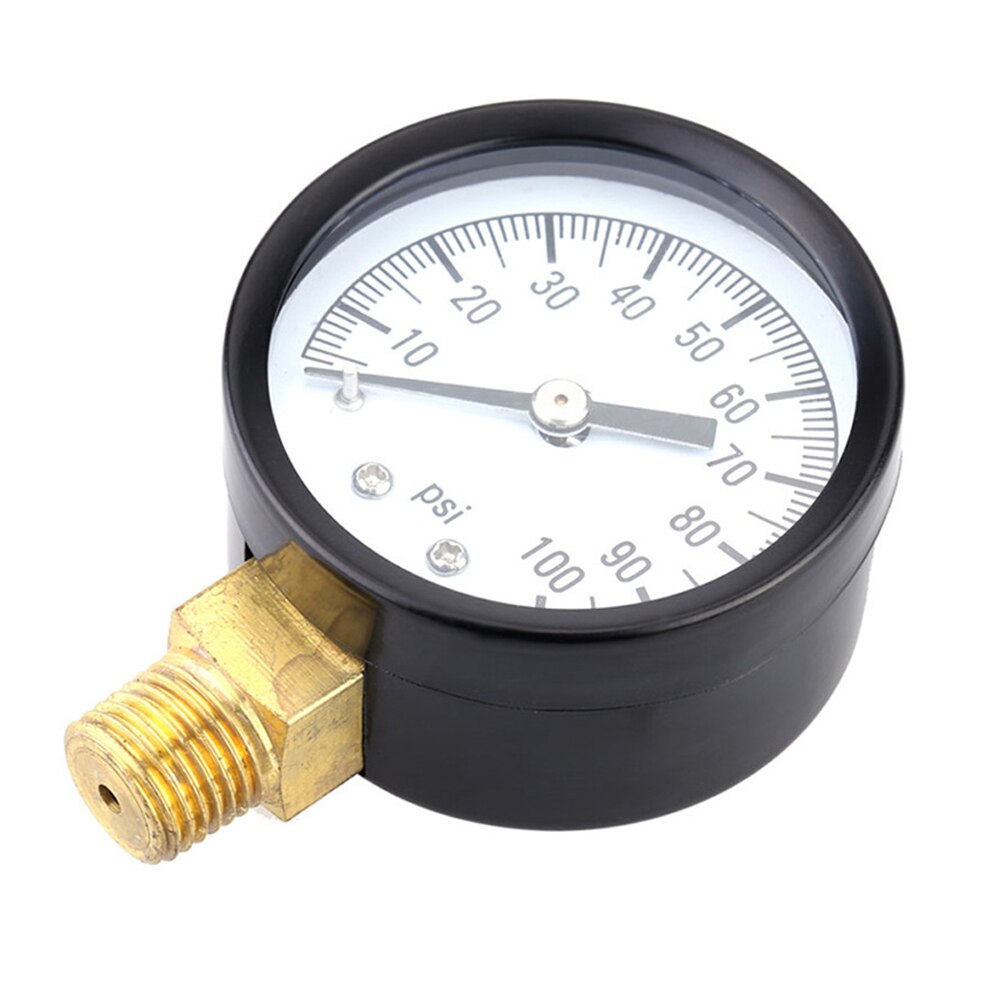 Mini Pressure Gauge Tools Air Compressor Metal Measuring Portable Meter Tester Accurate 0-100 PSI