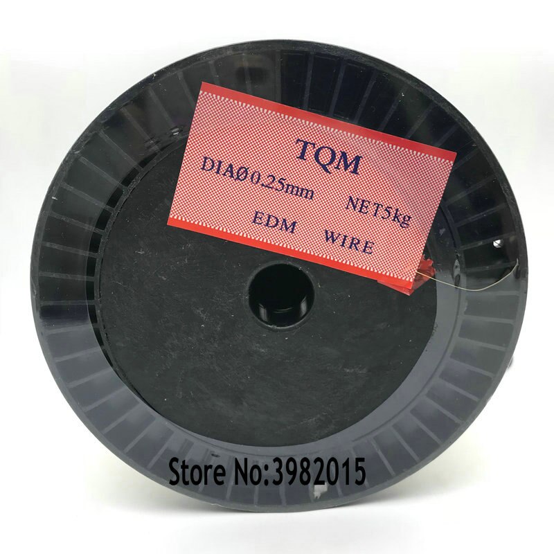 TQM WEDM Brass Wire 0.25mm Tension 900N to 1000N For Low Speed Machine