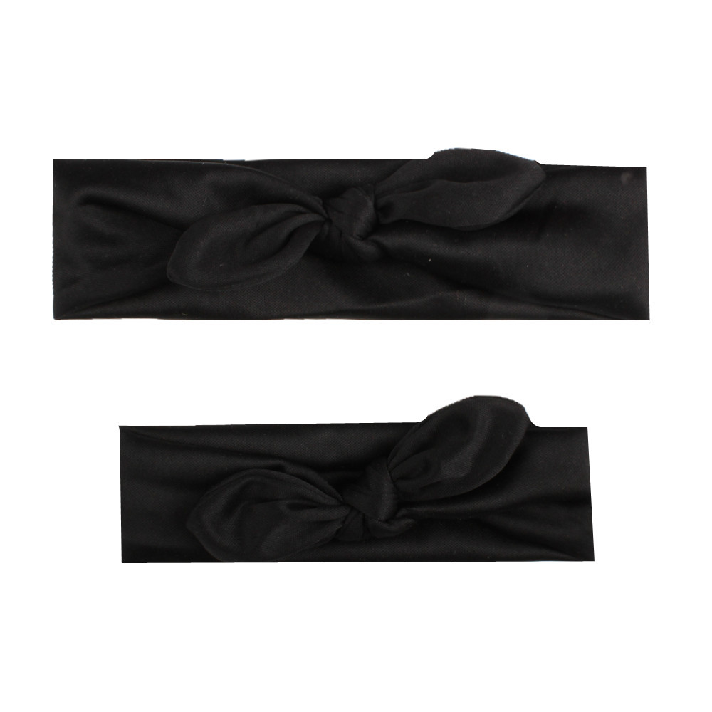 2 stks/set Bow Hoofddeksels Hair Band Haar Accessoires Voor Vrouwen Mom Baby Print Suit Rood Wit Punt Konijnenoren Houder haar: ML020B