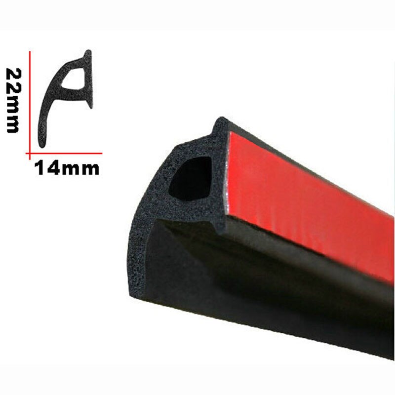 P Type Auto Deur Afdichting Strip EPDM Geluidsisolatie Geluidsisolatie Anti-dust Afdichting Strips Trim Voor Auto Deur rand