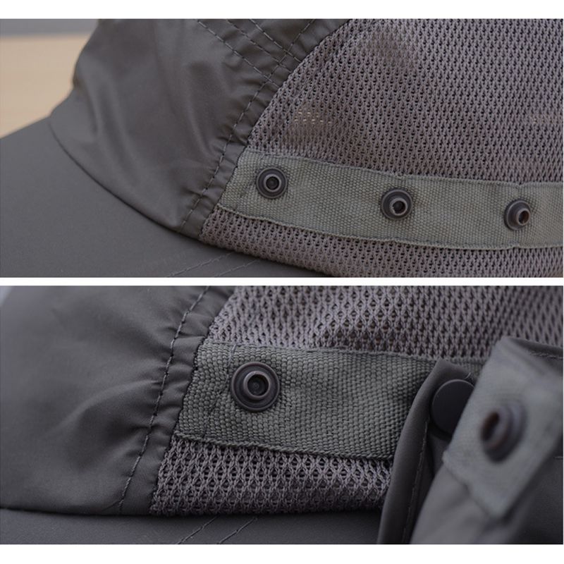 Gorra Unisex para pesca, senderismo, protección UV, máscara facial de verano, protección del cuello, deporte al aire libre, gorra de Sol para hombre, Vissende Zonnehoed