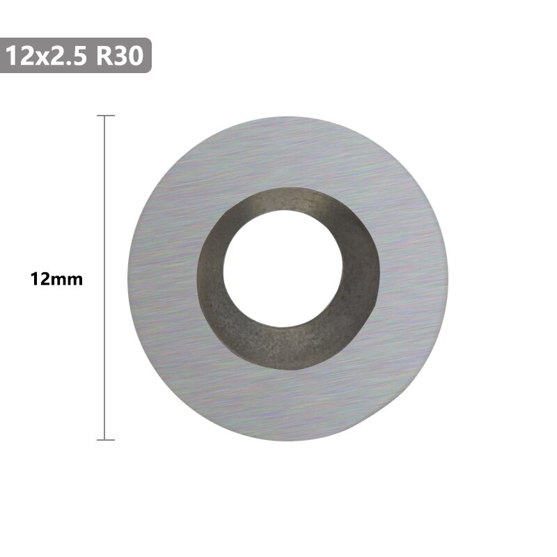 12/15/16Mm Ronde Carbide Insert Cutter 16X3Mm 12X2.5Mm 15X2.5Mm 30 Graden Inserts Voor Cnc Draaibank Hout Draaien Snijgereedschap: 12x2.5 R30