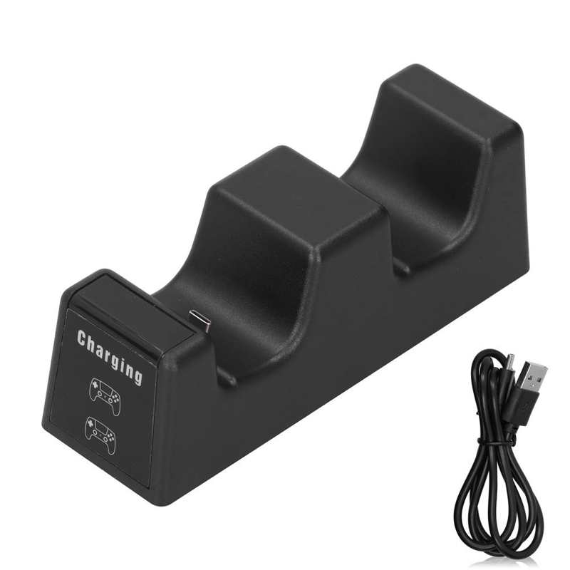 Gamepad Dual Charging Dock Station Met Screen Display Snel Opladen Met Veiligheid Bescherming Met Micro Usb Adapter Poorten