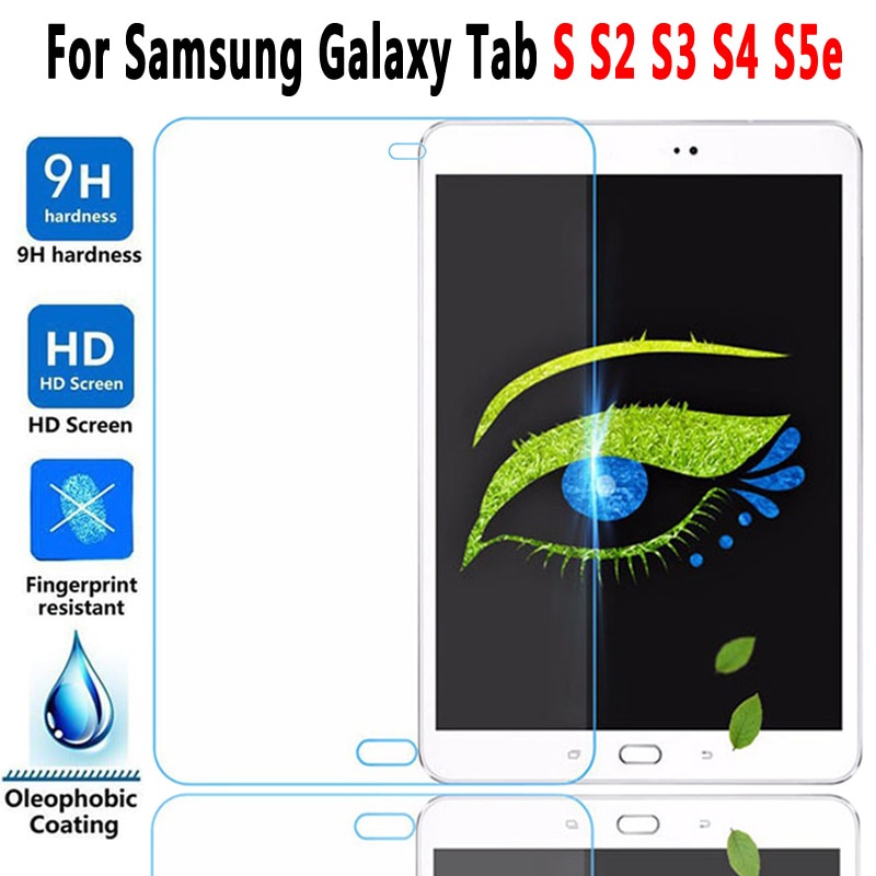 Tempered Glass Flim For Samsung Tab S6 Lite S7 PLus S2 S3 S4 S5E Screen Protector P610 T800 T700 T820 T830 T720 T860 T870 T975