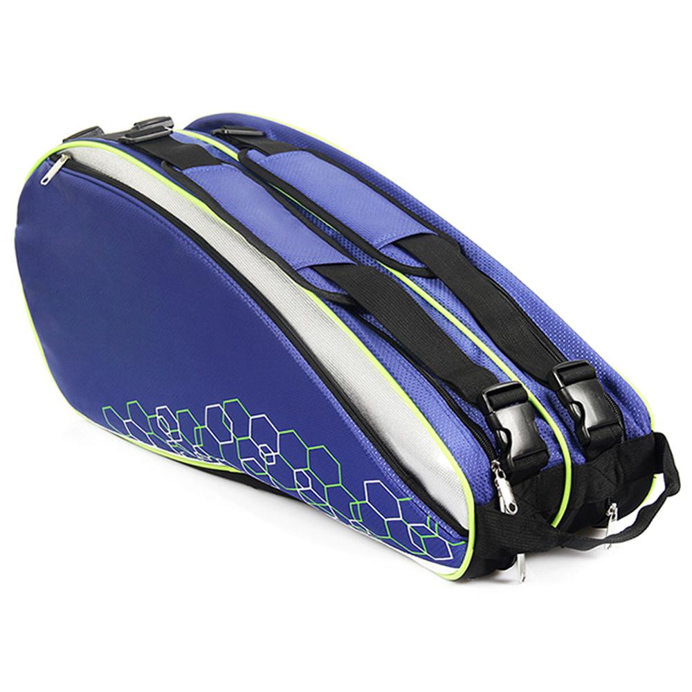 3 lag vandtæt tennistaske racket sportstaske ketcher rygsæk badmintontaske tilbehør med 6-12 ketsjere: Lysegul