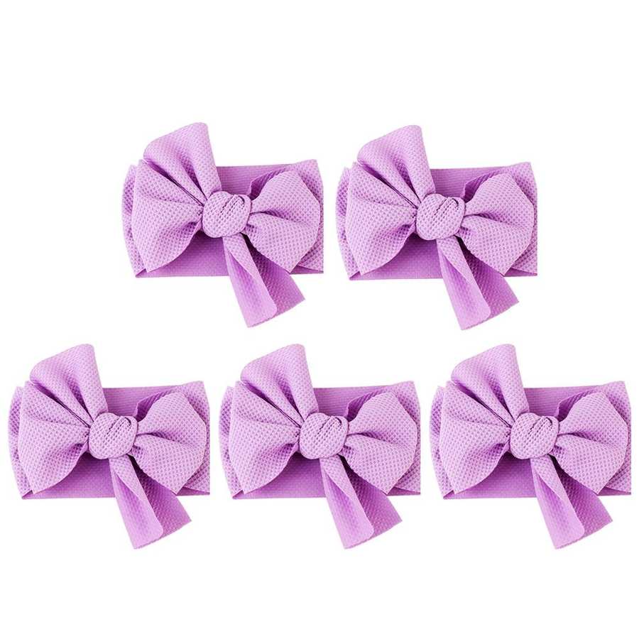 Diadema de bebé Diy K, paño hindú, diadema con lazo, papel de , accesorios para el cabello, 5 uds.: A
