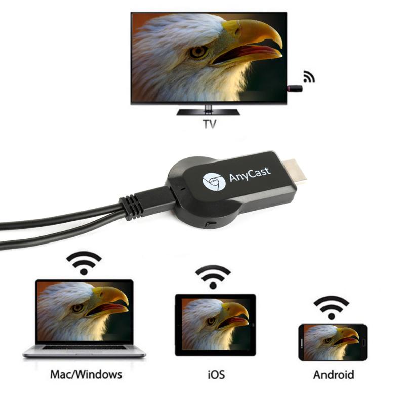 Anycast  m4 plus miracast tv stick adapter wifi display spejl modtager dongle trådløs hdmi 1080p til ios andriod