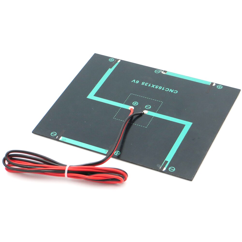 6V 3.5Watt met 100cm verlengen kabel Zonnepaneel Polykristallijn Silicium DIY Battery Charger Module Mini Solar Cell draad speelgoed