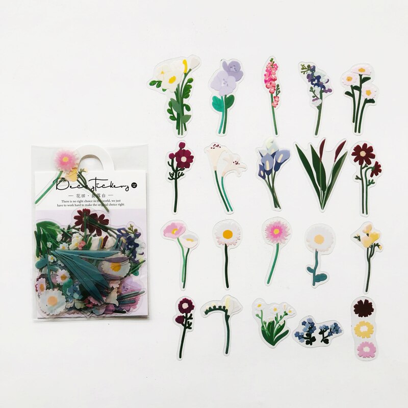 40PCS /Pack Blue Butterfly PVC Craft Sticker Notebook Diary DIY Decoration