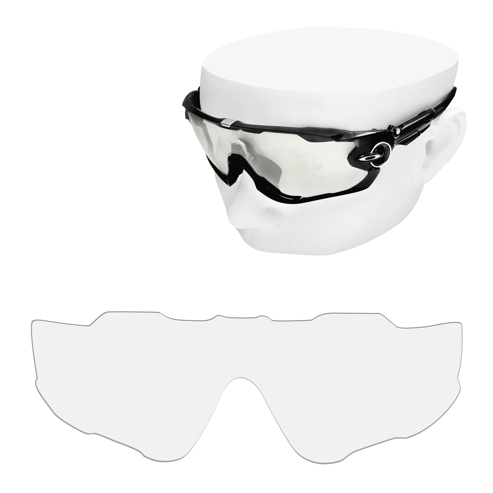 Reemplazos de lentes polarizadas OOWLIT para gafas de sol Oakley Jawbreaker OO9290: multicolor (solo lentes)