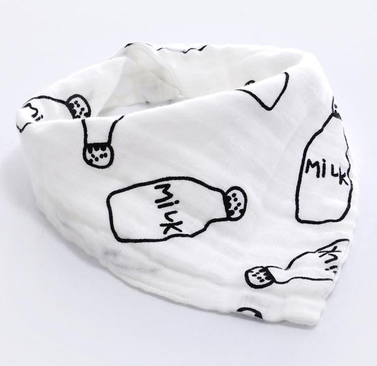 Pudcoco 1pc Kleinkind Baby Kinder Baumwolle Druck Bequem Bandana Lätzchen Fütterung Speichel Handtuch Dribble Triangle Bib: C