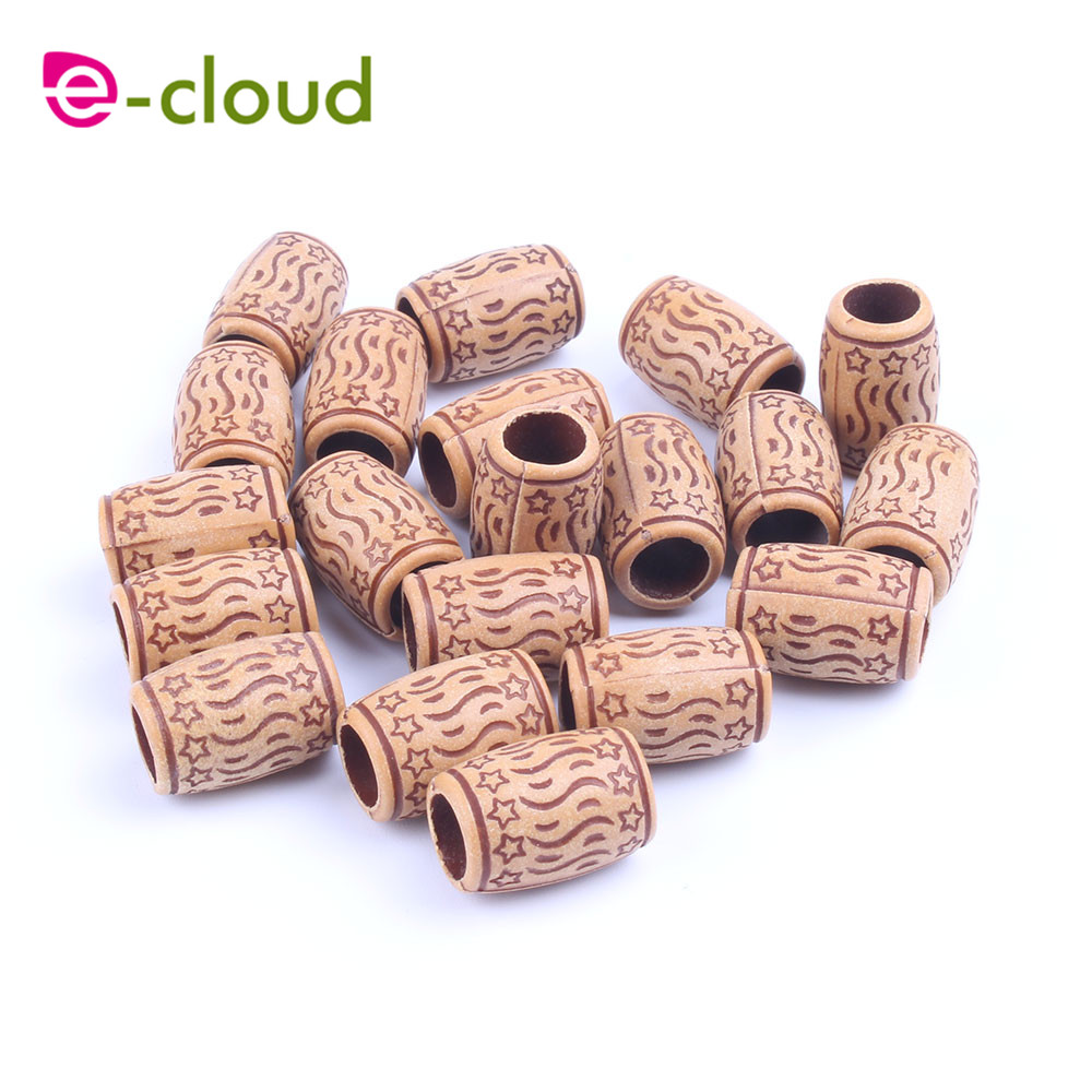 100 unids/bolsa de cuentas para el cabello, 6mm de agujero, trenzas de rastas acrílicas, 50 unids/paquete para trenzar el pelo, tubos de manguito