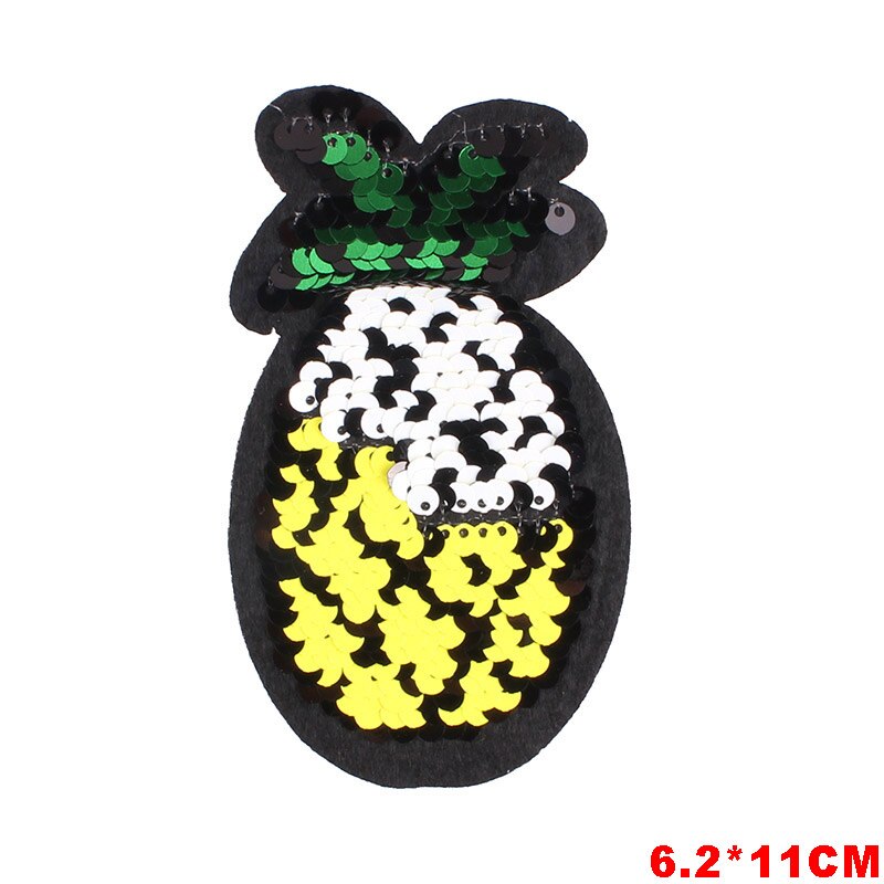 Ananas Geborduurde Ijzer Op Patch Kleding Diy Creatieve Badges Jackfruit Patches Voor Kleding Rugzak Cowboy Jas Stickers F: 0326