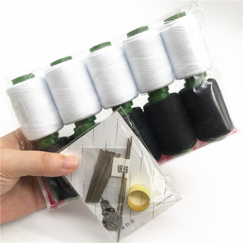 10 Pcs filo per cucire bianco e nero strumenti per cucire forniture per trapuntatura filo di poliestere per macchina da cucire cucitura a mano: Army Green