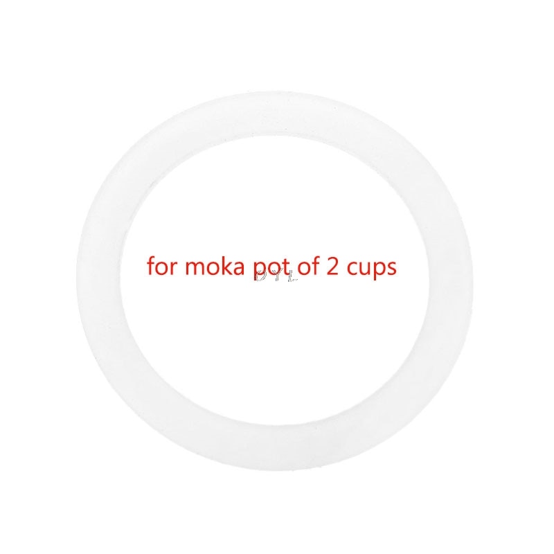 Silicone Seal Ring Flexible Washer Gasket Ring Replacenent For 2 Cups Moka Pot Espresso Kitchen Coffee Makers Accessories Parts