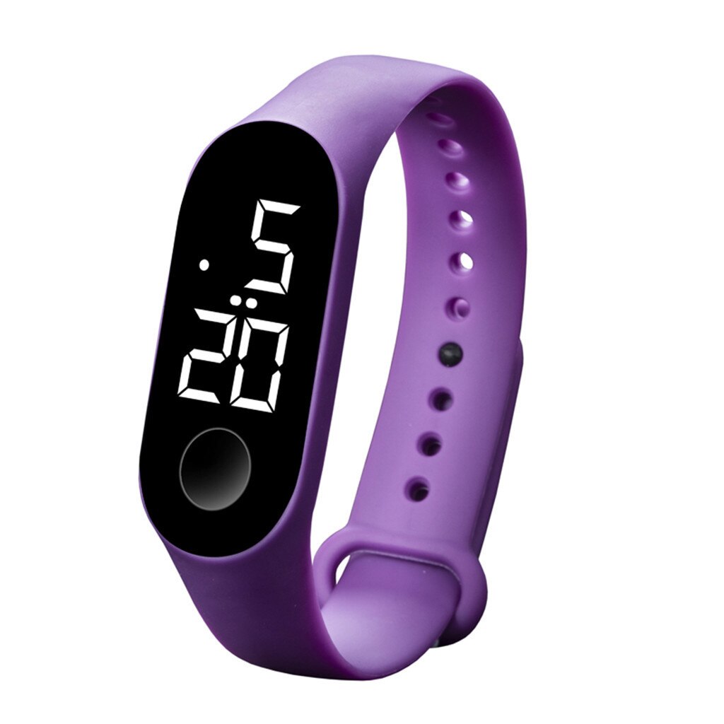 Relojes con Sensor luminoso LED para deportes electrónicos, relojes de para hombres y mujeres, clásicos, reloj deportivo de estilo: M