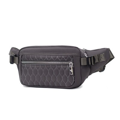 Sac banane à carreaux à la taille pour femmes, sacoche ceinture, sacoche ceinture, en Nylon, pour porte-monnaie Mobile,: Gray