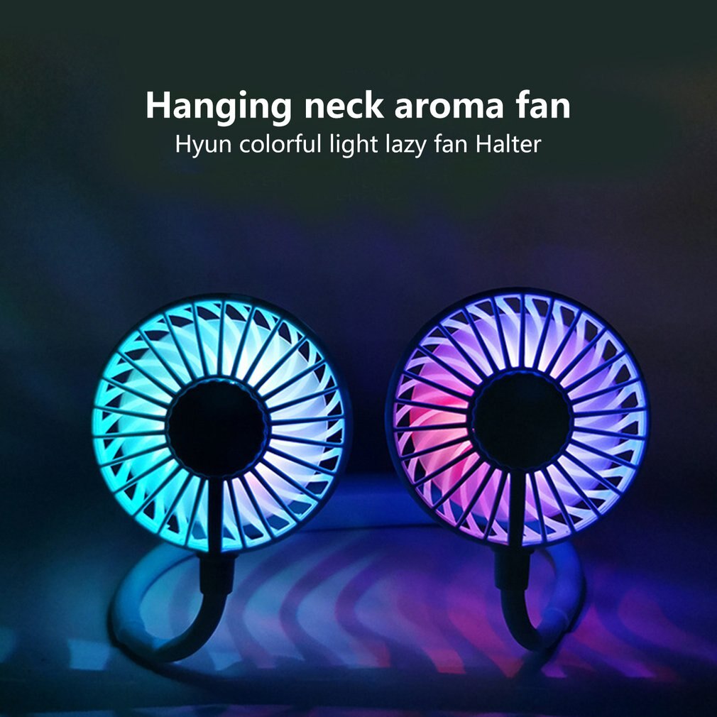 Sport ventilateur cou anneau suspendus cou paresseux aromathérapie lanterne en plein air Mini Portable pratique ventilateurs durables