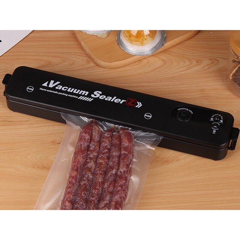 Kitchen Vacuum Food Sealer Automatic Commercial Household Food Vacuum Sealer Packaging Machine Include 10Pcs Bag